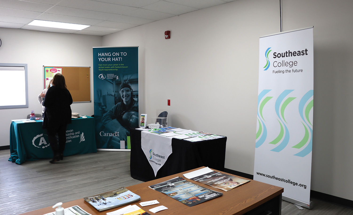 At the Southeast College Open House in Moosomin.”></a><br />
<p class=